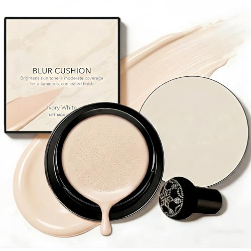 NovaCharm Ivory Cushion CC Foundation with Mushroom Sponge