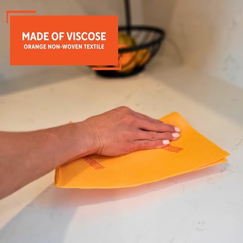 IMUSA Frasada Shammy Cloth for Floor Cleaning, 20" x 30", Orange (1 Pack)