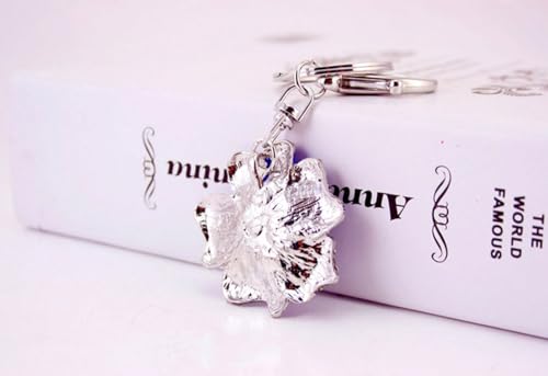 Colorful Rose Flower Rhinestone Keychain - Stylish Gift for Loved Ones