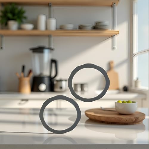 2 Pack Grey Blender Gaskets for Oster Pro 1200 - Leak-Free Seal