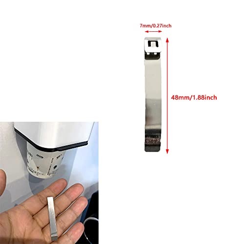 Stainless Steel Cup Dispenser Spring Clips Pack for Water Cooler & Cup Holders