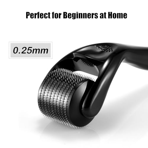 Glemme 0.25mm Microneedle Derma Roller for Beard, Face, Hair, and Skin