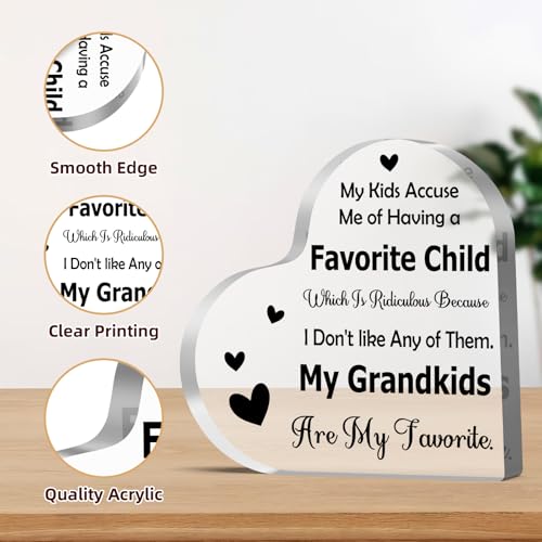 Grandparents Acrylic Sign Plaque - Thoughtful Gift for Grandma & Grandpa