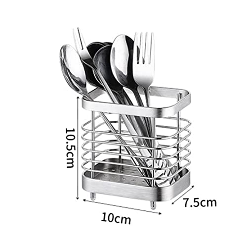 Stainless Steel Utensil Holder - Rust-Proof Kitchen Sink Organizer