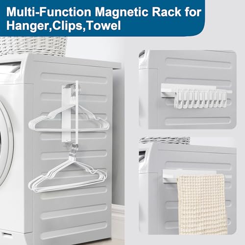 EASTTOWEST Magnetic Hanger Organizer - White Clothes Storage Rack