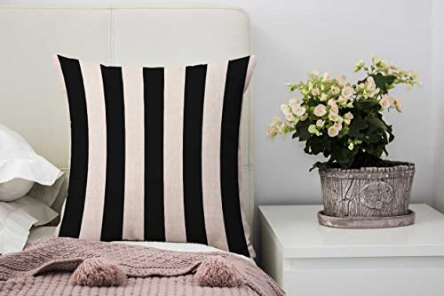 Modern Abstract Geometric Striped Pillow Cover 16x16 Inch - Multi 15