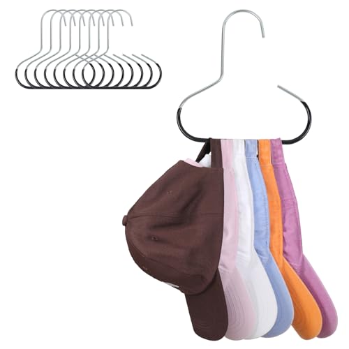 Vigorluck Baseball Hat Organizer for Closet 8 Pack Metal Cap Hangers