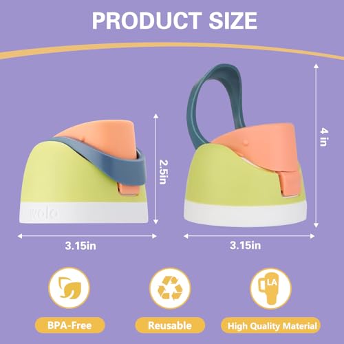 Replacement Lid for Owala Freesip, Compatible with Cup 16oz 24oz 32oz