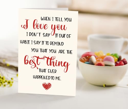When I Tell You I Love You - Romantic Valentine's Day Card