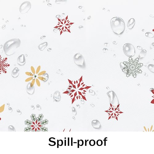 Christmas Rectangle Tablecloth 60 x 102 Inches Waterproof Holiday Decor