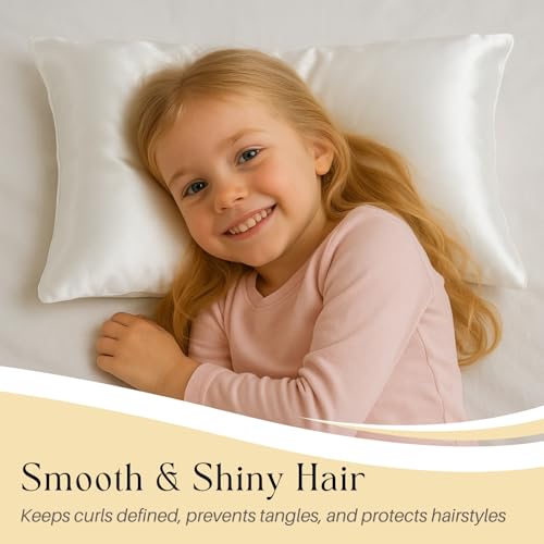 Satin Toddler Pillowcases Set of 2 | 13x18 Soft Travel Covers