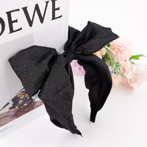 Ondder Knotted Bow Headband for Women and Girls Wide Hair Band