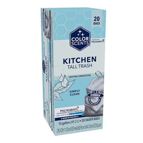 Color Scents 13 Gallon Drawstring Trash Bags - 20 Count