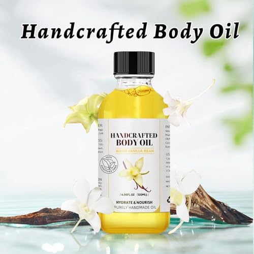 Vanilla Body Oil 120ml – Hydrating & Nourishing Moisturizer for Dry Skin