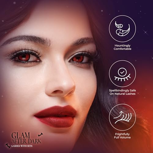 KISS Halloween False Eyelashes Pumpkin Potion 17mm Full Volume Vegan