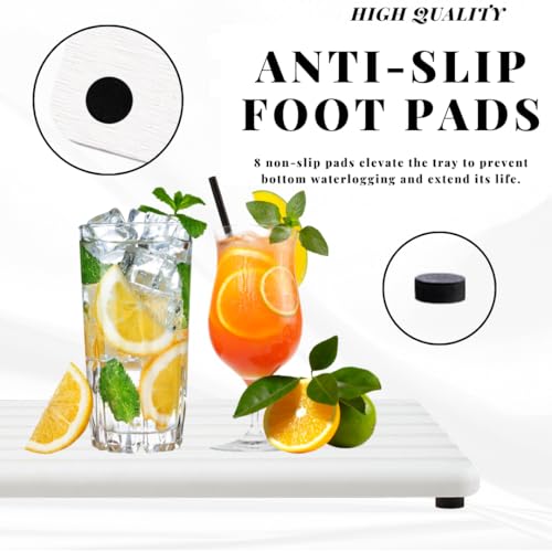 Ankzon 2-Pack Fast-Drying Diatomite Sink Tray, Ultra-Absorbent Soap Holder