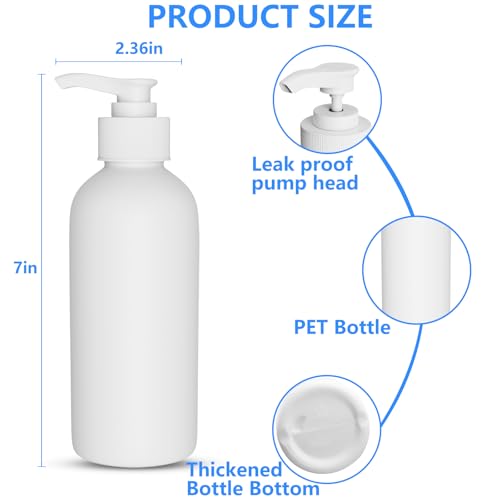 DTDNZKN 2 Pack 10 Oz Pump Bottles Dispenser for Soap and Lotion