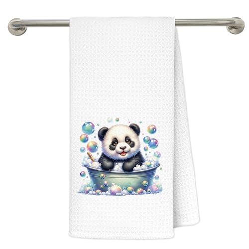 Panda Hand Towels for Kids - Cute 16x24 Dish Towel (Towel-d)