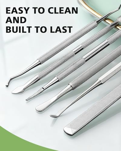 BALUCA 7-Piece Ingrown Toenail Removal Kit - Stainless Steel Pedicure Tools