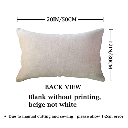 Hello Pumpkin Lumbar Throw Pillow Cover, 12x20 Inch Farmhouse Fall Decor