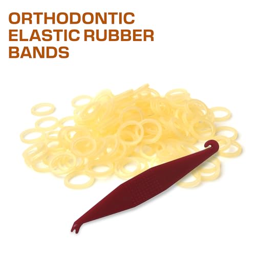 Prairie Horse Supply Orthodontic Rubber Bands 5/16 Inch 100 Pack with Placer