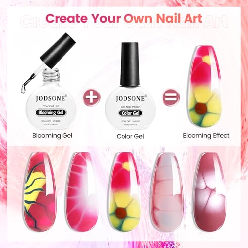 JODSONE 10ml Blooming Gel Nail Polish for Marble Watercolor Floral Art
