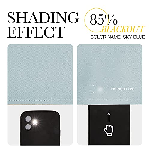 NICETOWN Aqua Green Blackout Curtains - Thermal Insulated Drapes, 70x95 inches, 2 Panels