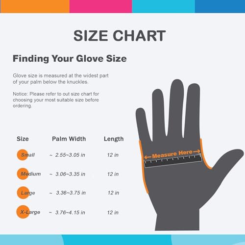 Reusable Nitrile Rubber Dishwashing Gloves - Non-Slip Cleaning Gloves (2 Pairs)