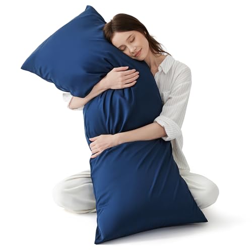 Bedsure Bamboo Cooling Body Pillowcase - Navy, 20x54 Inches