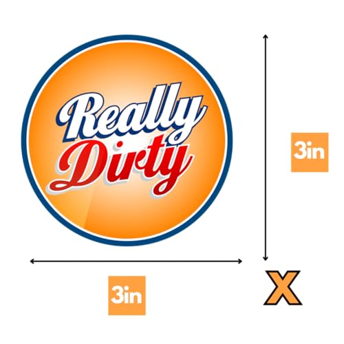 Clean Dirty Dishwasher Magnet - Double-Sided 3.5x3.5in Sign
