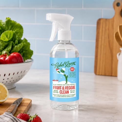 128 Fl Oz Rebel Green Fruit & Veggie Clean - Natural Produce Wash Refill