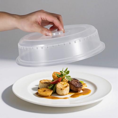 6-Pack Microwave Splatter Covers with Steam Vents – 10" to 4.5"