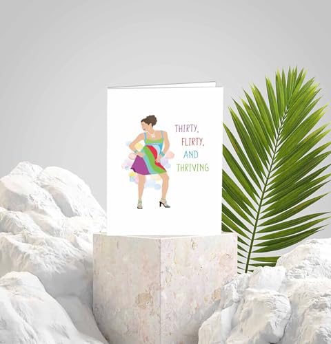 Funny 30th Birthday Card for Her | Y2K Nostalgic Gift