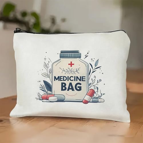 Medical Supply & Medicine Storage Pouch with Zipper