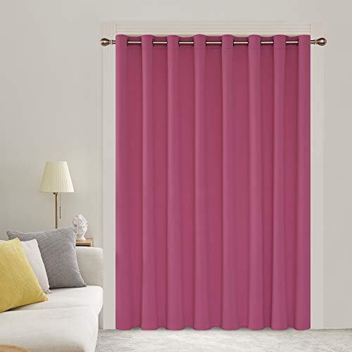 Deconovo Room Divider Curtains 100" x 84" - Rose, Room Darkening