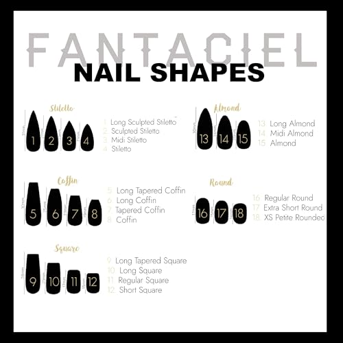 FANTACIEL Handmade Press On Nails Cat Eye Almond Reusable Acrylic False Nails