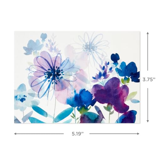 Hallmark Assorted Blank Cards with Envelopes 48-Pack - Painted Floral Design, Variation of This Listing
