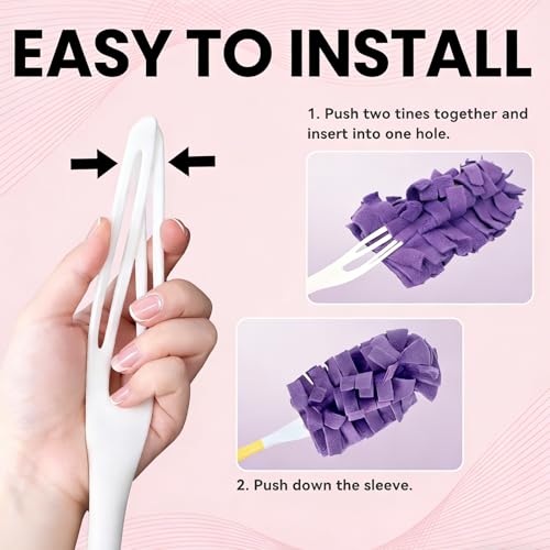 YORAKORI Reusable Duster Pads for Swiffer - Microfiber Refills, 3 Pack Mixed