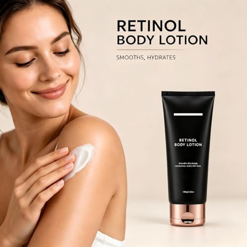 Fhjkuy Retinol Body Lotion - Firming & Moisturizing Cream for Neck and Body