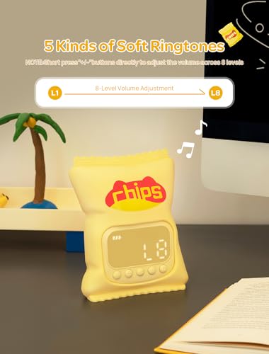 MASHI Kids Alarm Clock with Night Light - Sleep Trainer