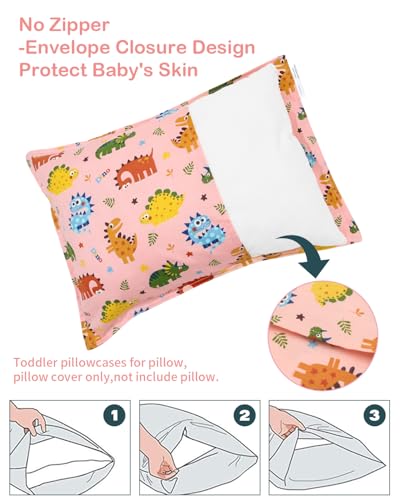 ALVABABY Toddler Pillowcases - Soft Cotton 2 Pack for Kids