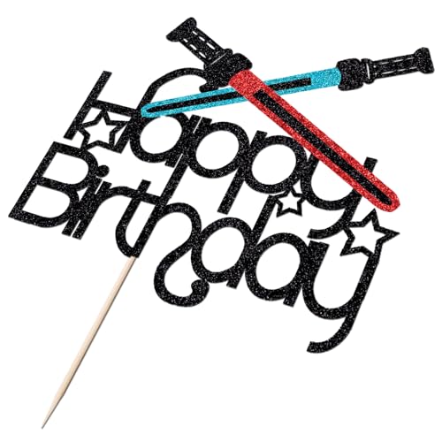 Alien War Happy Birthday Cake Topper - Birthday 7 Edition