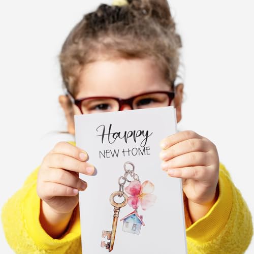 New Home Card with Envelope - Housewarming Invitation Greeting Card