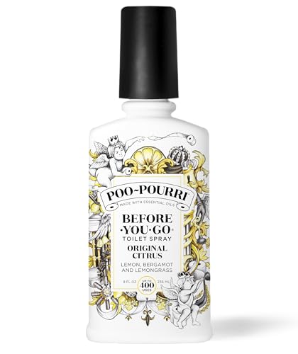 Poo-Pourri Before-You-Go Toilet Spray, Original Citrus, 8 Fl Oz - Up to 400 Uses