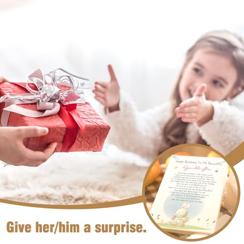 Heartfelt Birthday Card for Granddaughter with Romantic Poem
