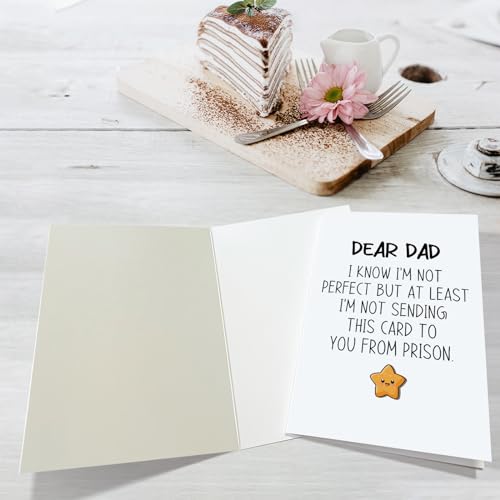 Funny Father's Day Card from Daughter/Son - 5.3x8 Inches