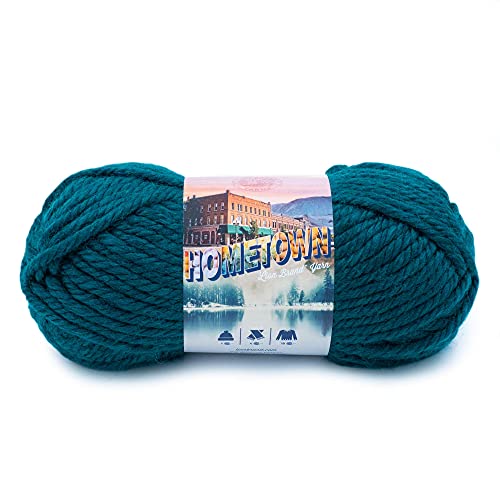 Lion Brand Hometown Super-Bulky Yarn - 1 Pack Peacock