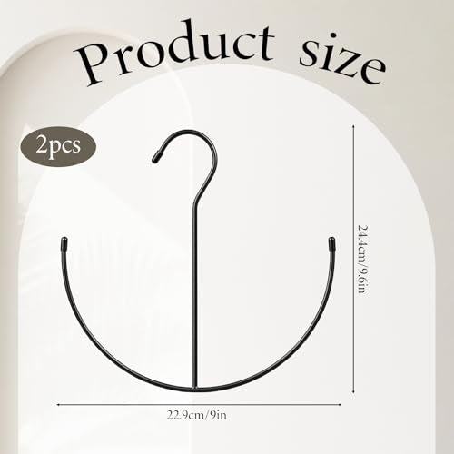 2 Pack Metal Hat Hangers for Closet - Baseball Cap Organizer