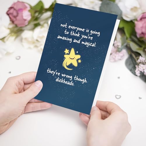 Encouragement Card for Friends & Family - 8x5.3 Inches