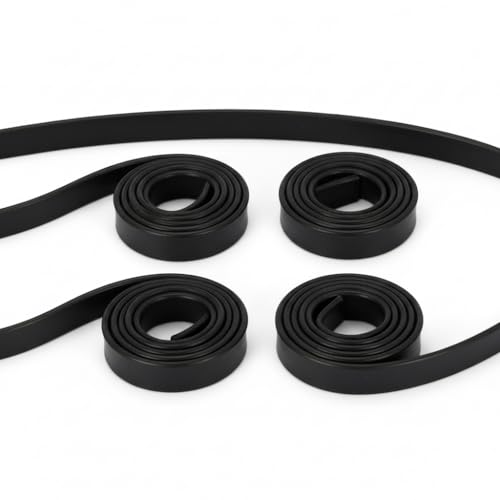 Silicone Squeegee Replacement Blades – 4 Rolls, Streak-Free Cleaning